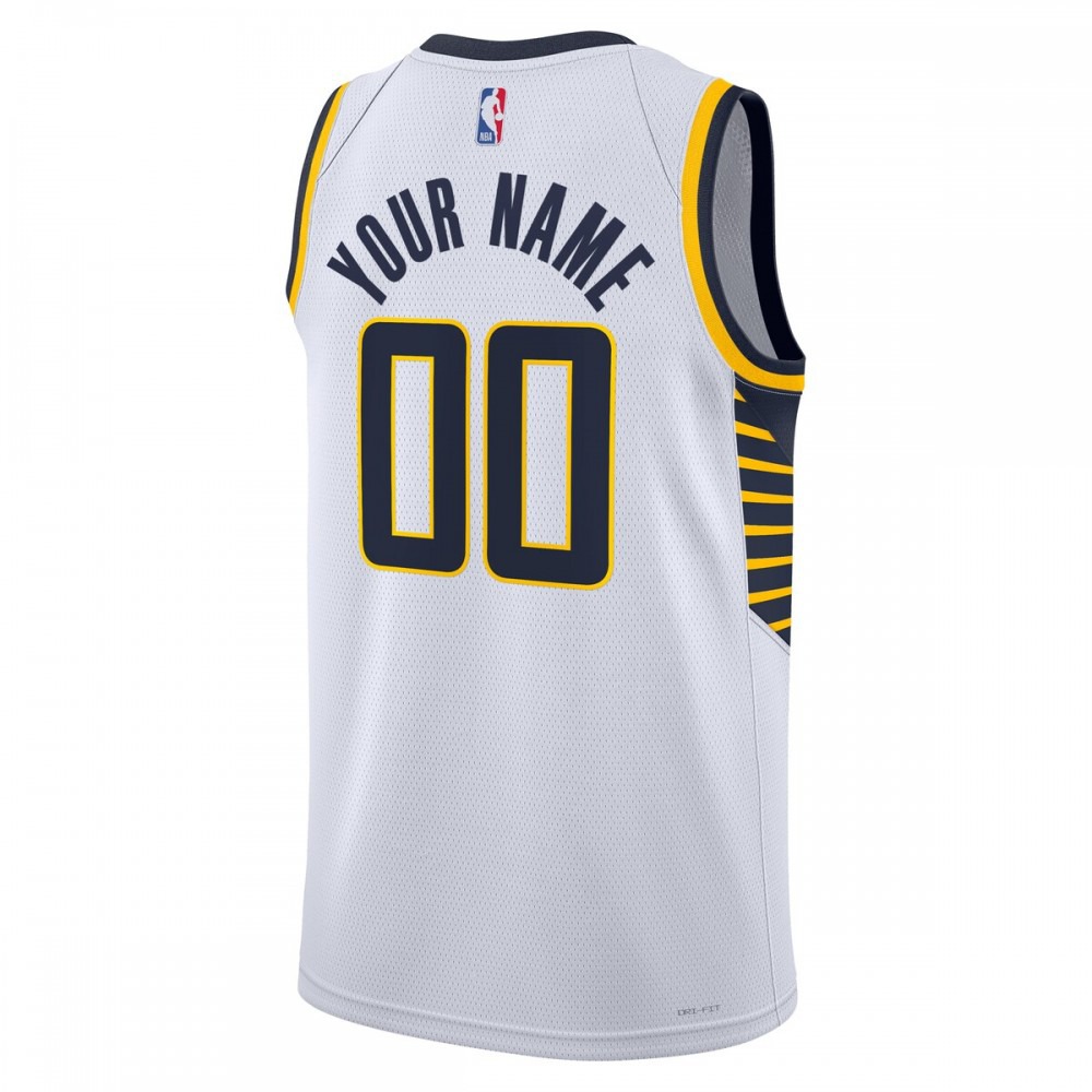 Indiana Pacers Unisex 2022/23 Swingman Custom Jersey White - Association Edition-Pro Kit Vault | Brand New 26/27 Sports Jerseys